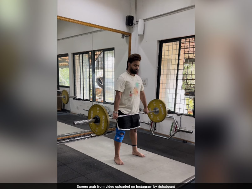 Watch: Rishabh Pant Lifts Weights With Ease, Shows Massive Progress In Road To Recovery