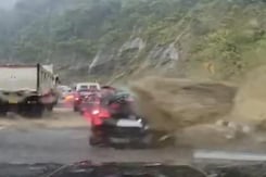 Video: Giant Boulders Crush Cars After Landslide In Nagaland Video: Giant Boulders Crush Cars After Landslide In Nagaland