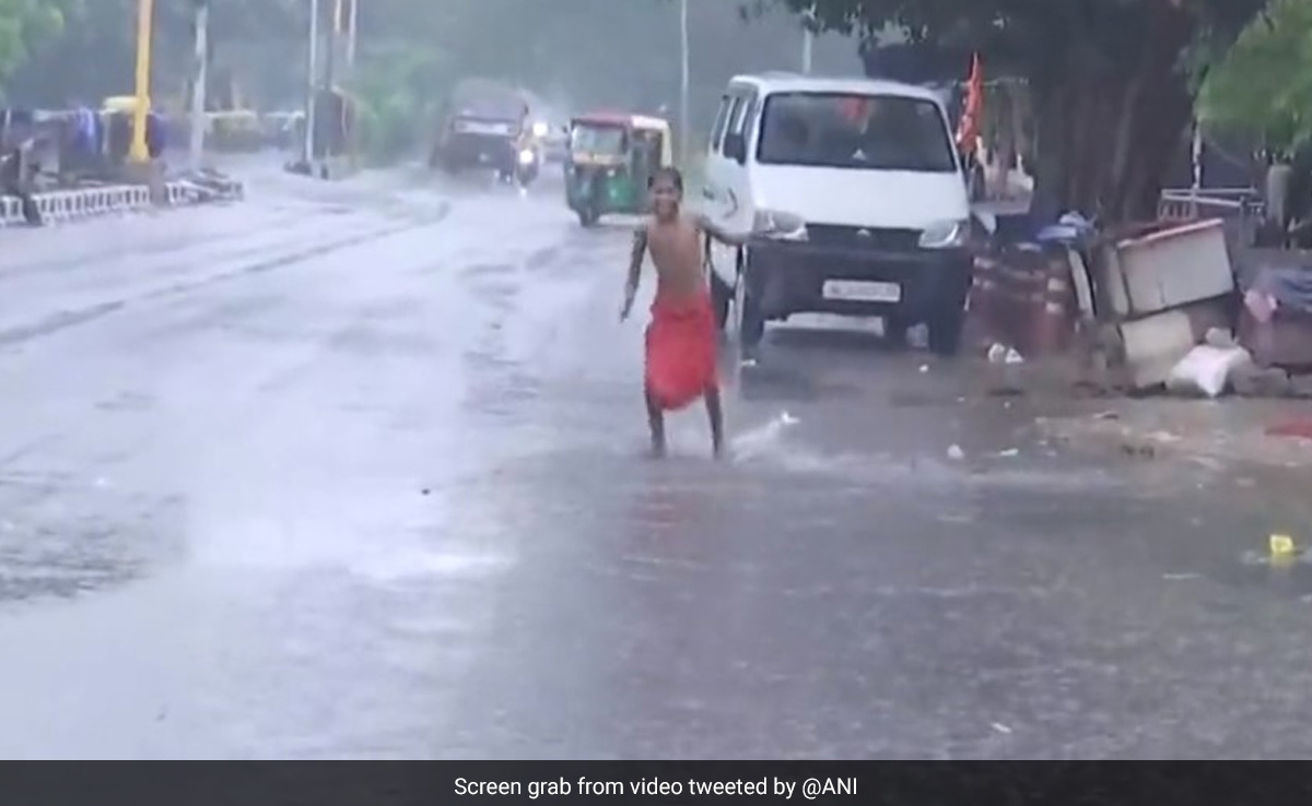 Watch: Cars Wade Through Flooded Roads After Heavy Rain In Delhi