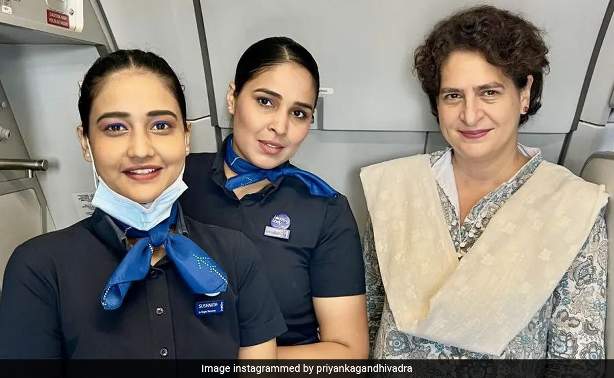 Priyanka Gandhi Calls IndiGo Crew "Most Efficient" In Appreciation Post