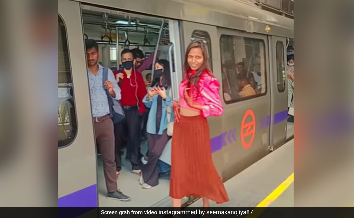 Viral Video Of Influencer Dancing On Delhi Metro Platform Angers Internet