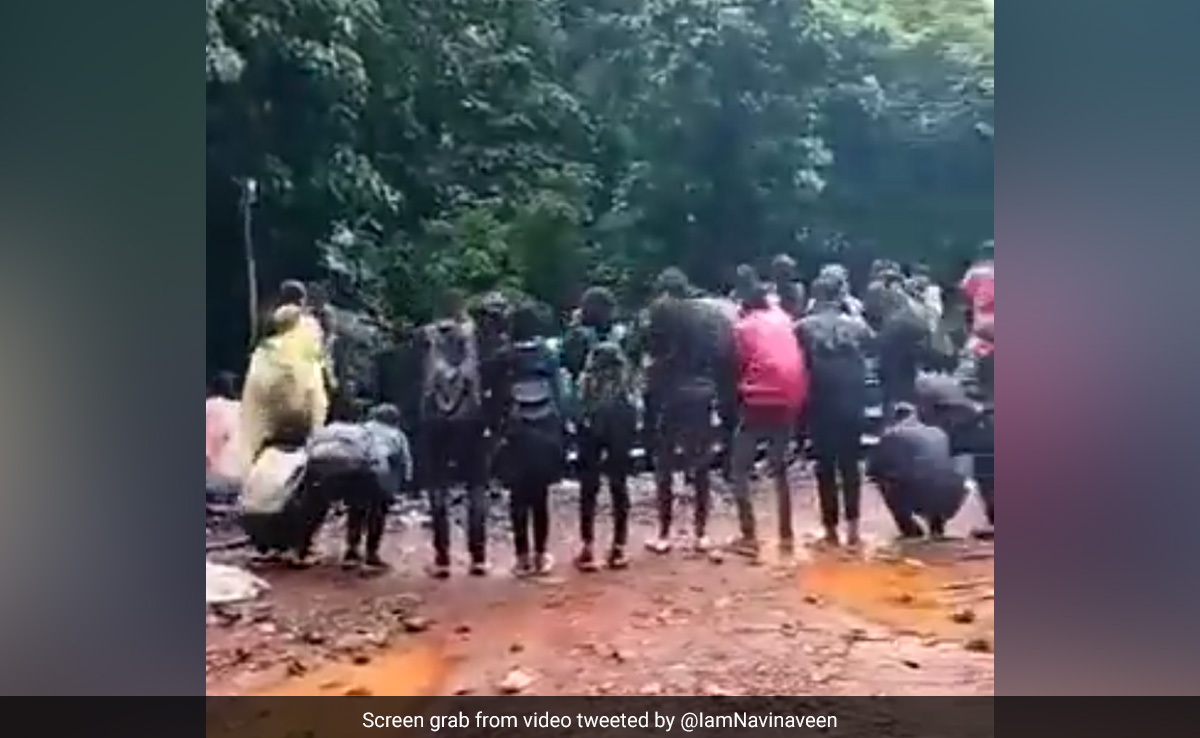 Trekkers To Dudhsagar Falls Made To Do Sit-Ups, Video Goes Viral