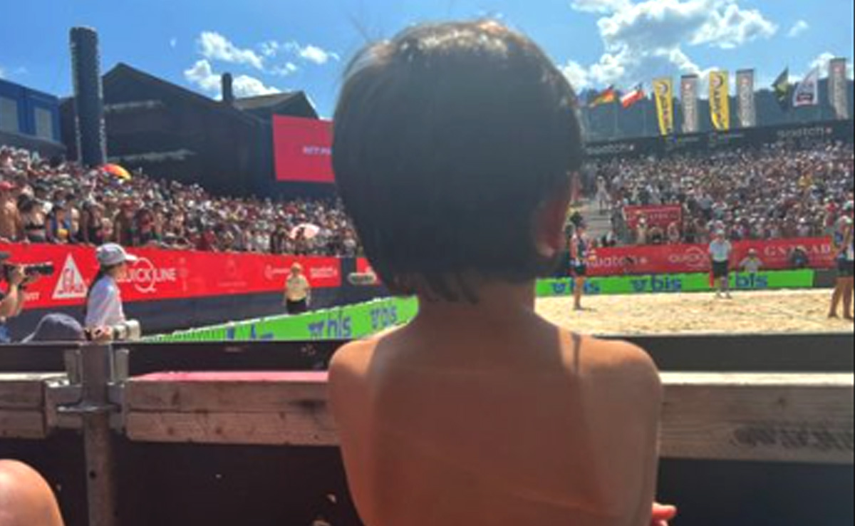 From Kareena Kapoor's Italy Album - Taimur Watches Beach Volleyball