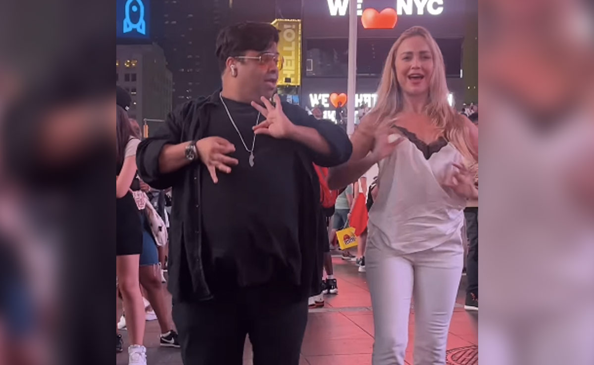 Kiku Sharda Sets The Internet Ablaze With His <i>Thumkas</i> To <i>What Jhumka</i> In Times Square