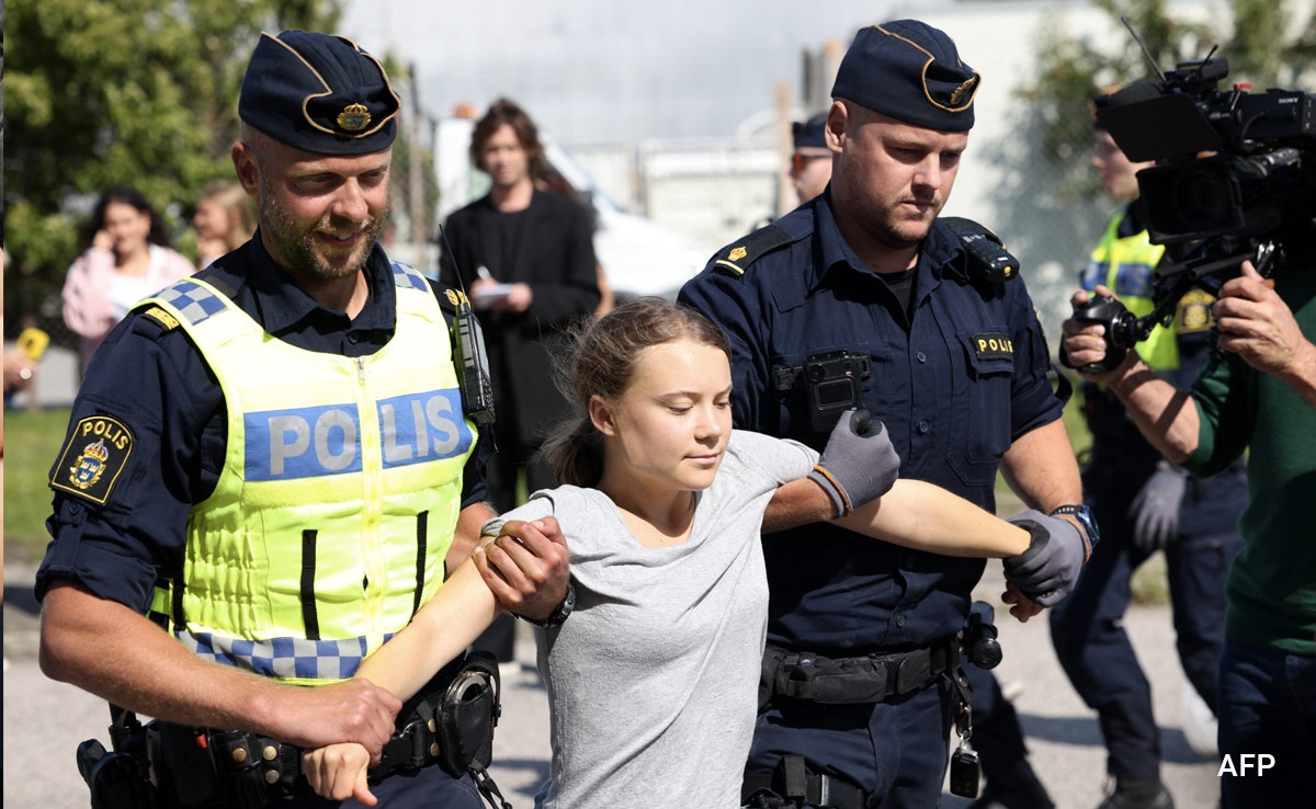 Greta Thunberg Arrested At 'Prisoners For Palestine' Protest In London