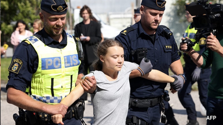 Greta Thunberg Arrested At 'Prisoners For Palestine' Protest In London