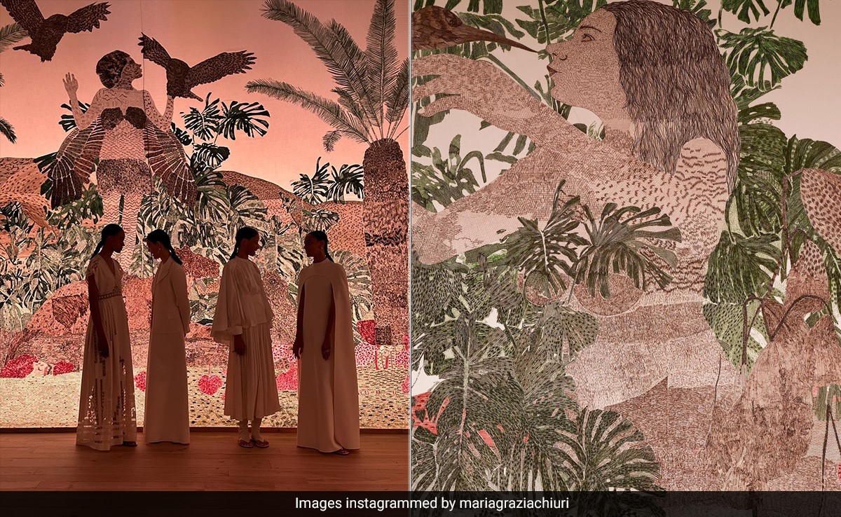An Indian NGO's Hand Embroidered Work Was The Backdrop Of Dior's Latest Runway Show