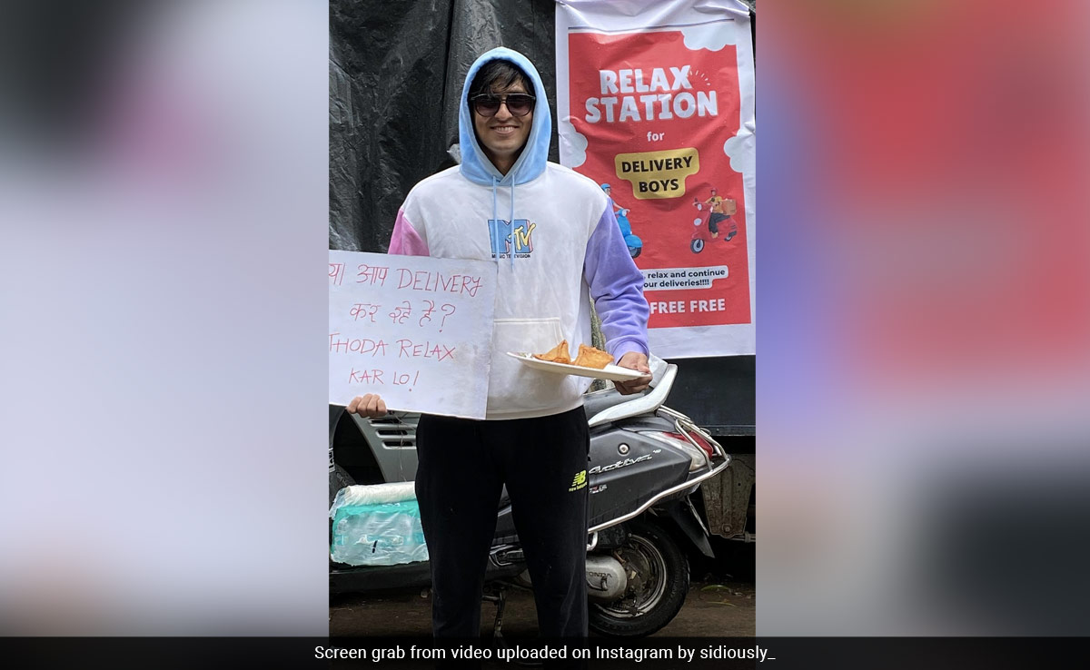 Mumbai Influencer Creates 'Relax Station' For Delivery Agents, Wins Internet