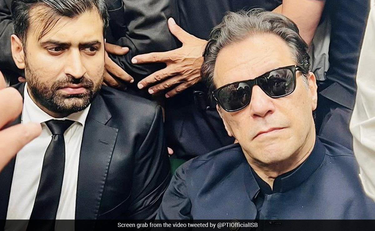 Water Bottle Thrown At Former Pak PM Imran Khan Inside Islamabad Court