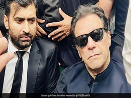 Water Bottle Thrown At Former Pak PM Imran Khan Inside Islamabad Court Water Bottle Thrown At Former Pak PM Imran Khan Inside Islamabad Court