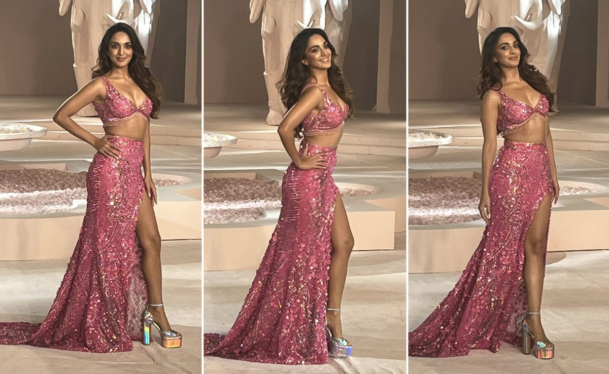 If <i>Barbie</i> Walked The Runway, She'd Look Like Kiara Advani In A Dazzling Pink Falguni Shane Peacock Ensemble