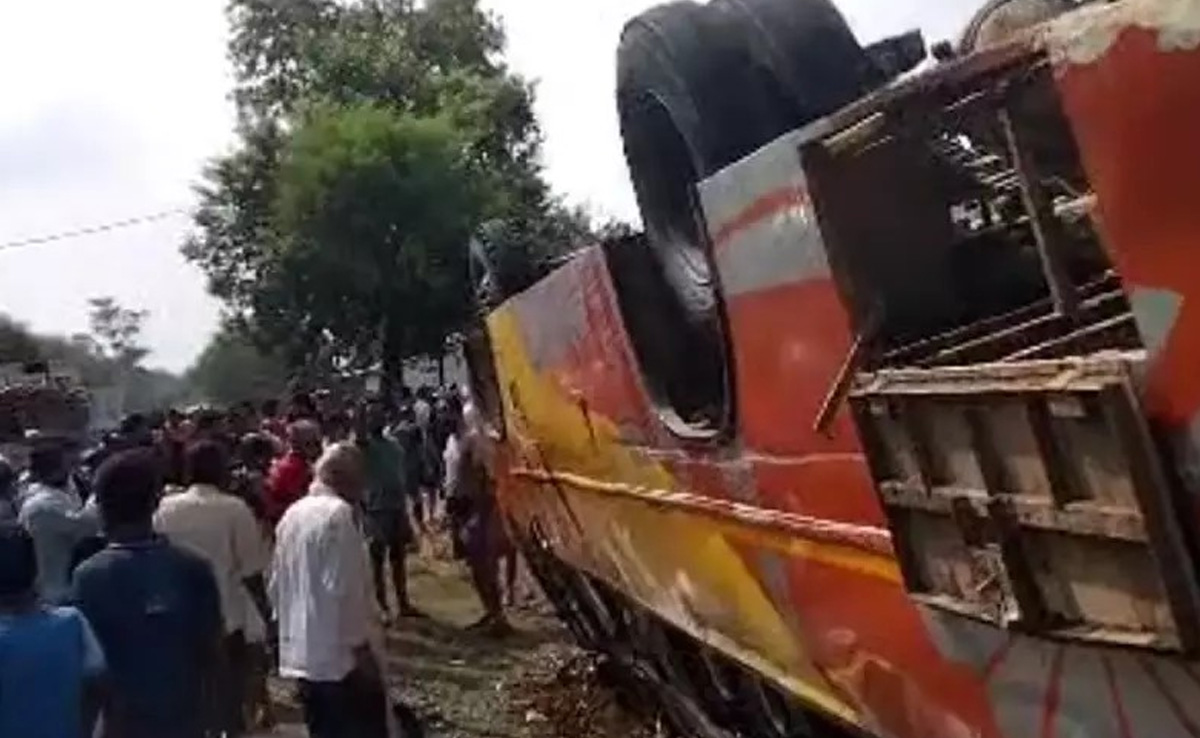 शहडोल में बड़ा सड़क हादसा, यात्रियों से भरी बस पलटने से 25 घायल