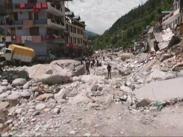 4-Lane Road In Manali, Damaged By Rain, Looks Like War Zone