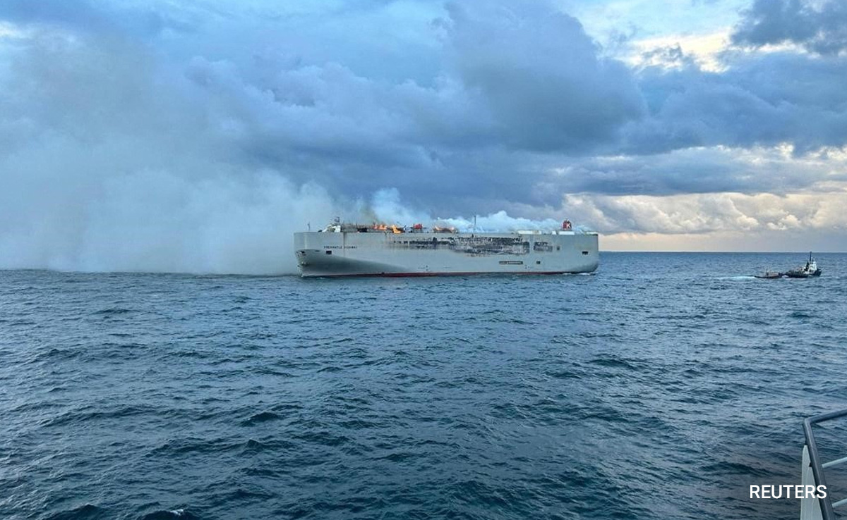 Indian Killed As Ship Catches Fire Off Dutch Coast; EV May Have Been Cause