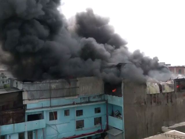 Video: Massive Blaze At Shoe Factory In Delhi's Udyog Nagar, 13 Fire Engines On Spot