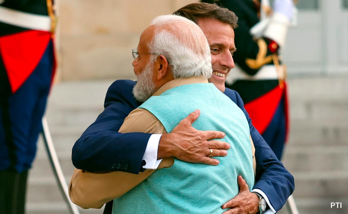 "We Honour Memory Of...": French President After Indian Contingent's March