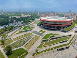 Pics: Delhi's Pragati Maidan Complex Gets A Swanky Look Ahead Of G20 Meet Pics: Delhi's Pragati Maidan Complex Gets A Swanky Look Ahead Of G20 Meet