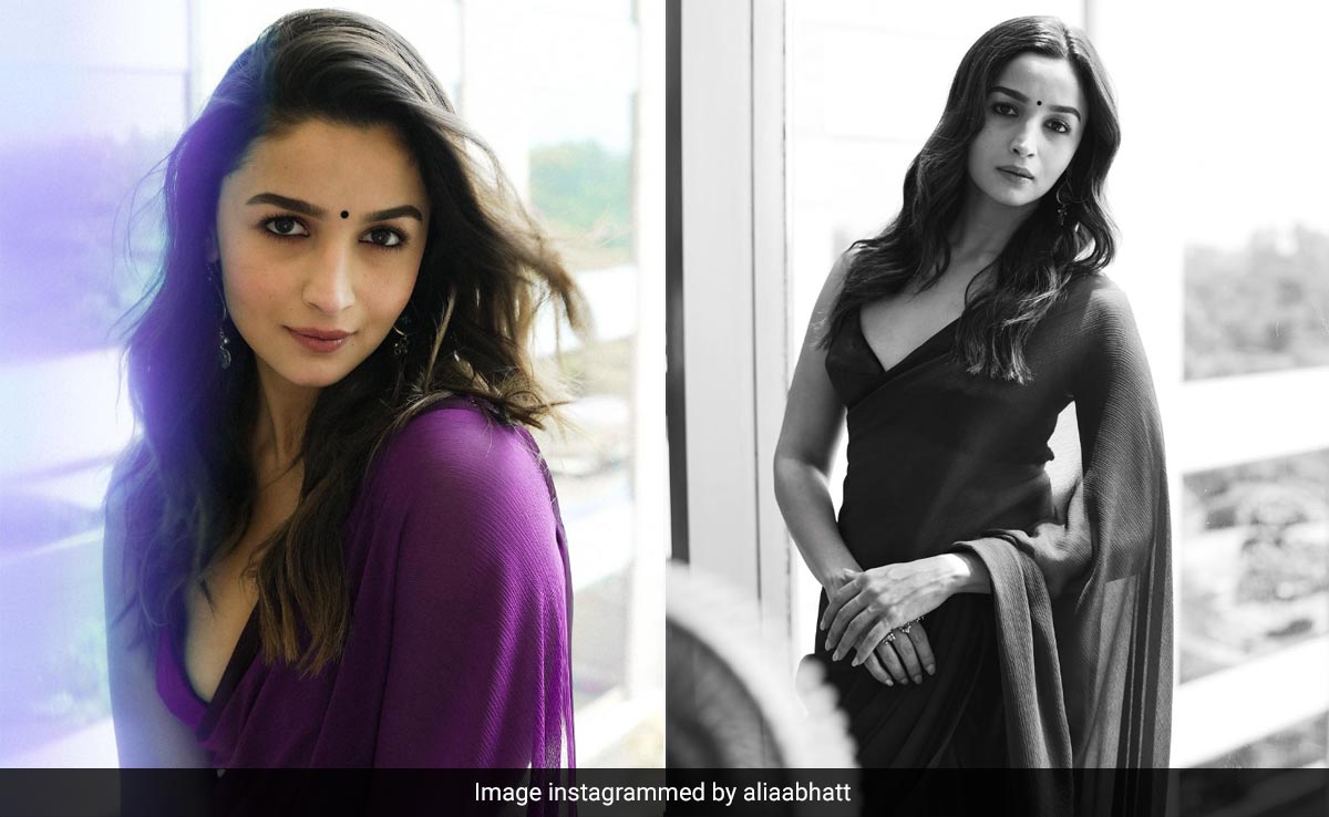 Alia Bhatt's Ultraviolet Days And Daze Look Beyond Beautiful In Her Chiffon <i>Saree</i>