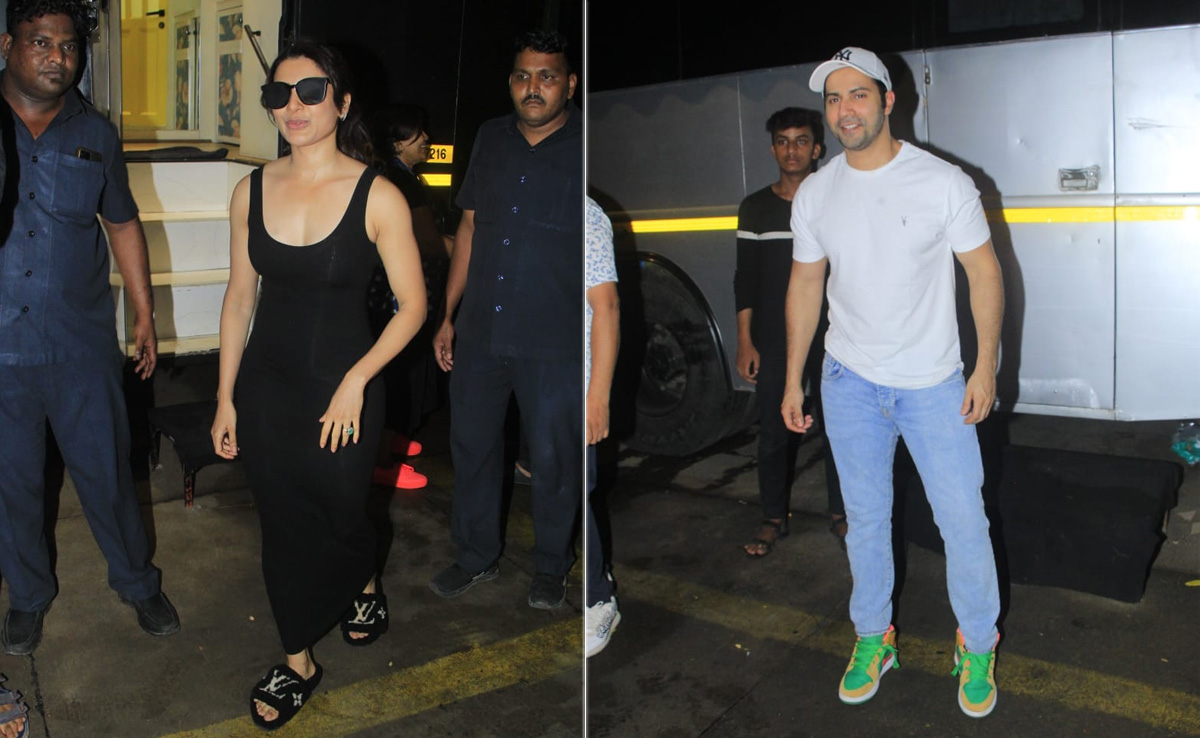 <i>Citadel</i> Stars Samantha Ruth Prabhu And Varun Dhawan Spotted At Shoot