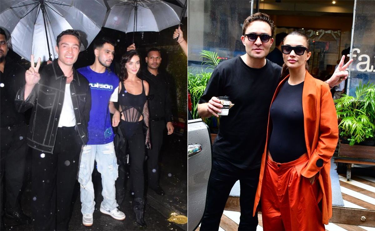 Lunch Date Followed By Party: Ed Westwick And Girlfriend Amy Jackson's Mumbai Weekend Summed Up