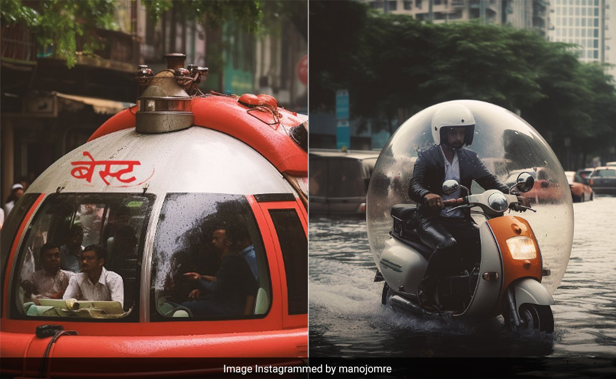 AI Artist Imagines Modern Vehicles To Battle Mumbai Rains, Post Is Viral