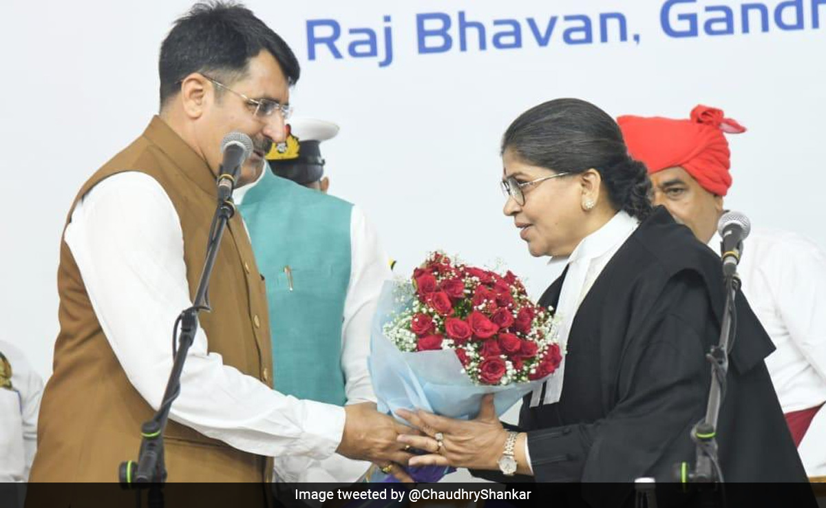 Justice Sunita Agarwal Sworn In As Chief Justice Of Gujarat High Court