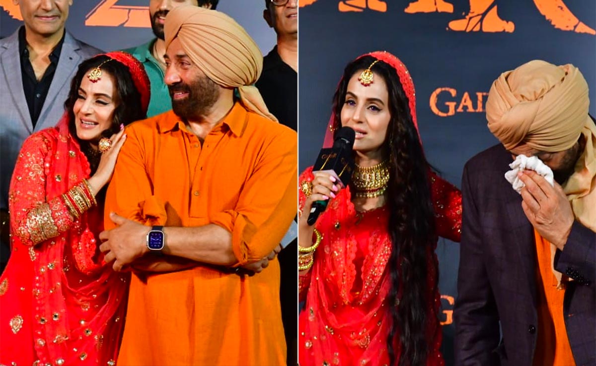 Pics From <i>Gadar 2</i> Trailer Launch: Ameesha Patel And Sunny Deol Came Dressed As Sakeena And Tara Singh