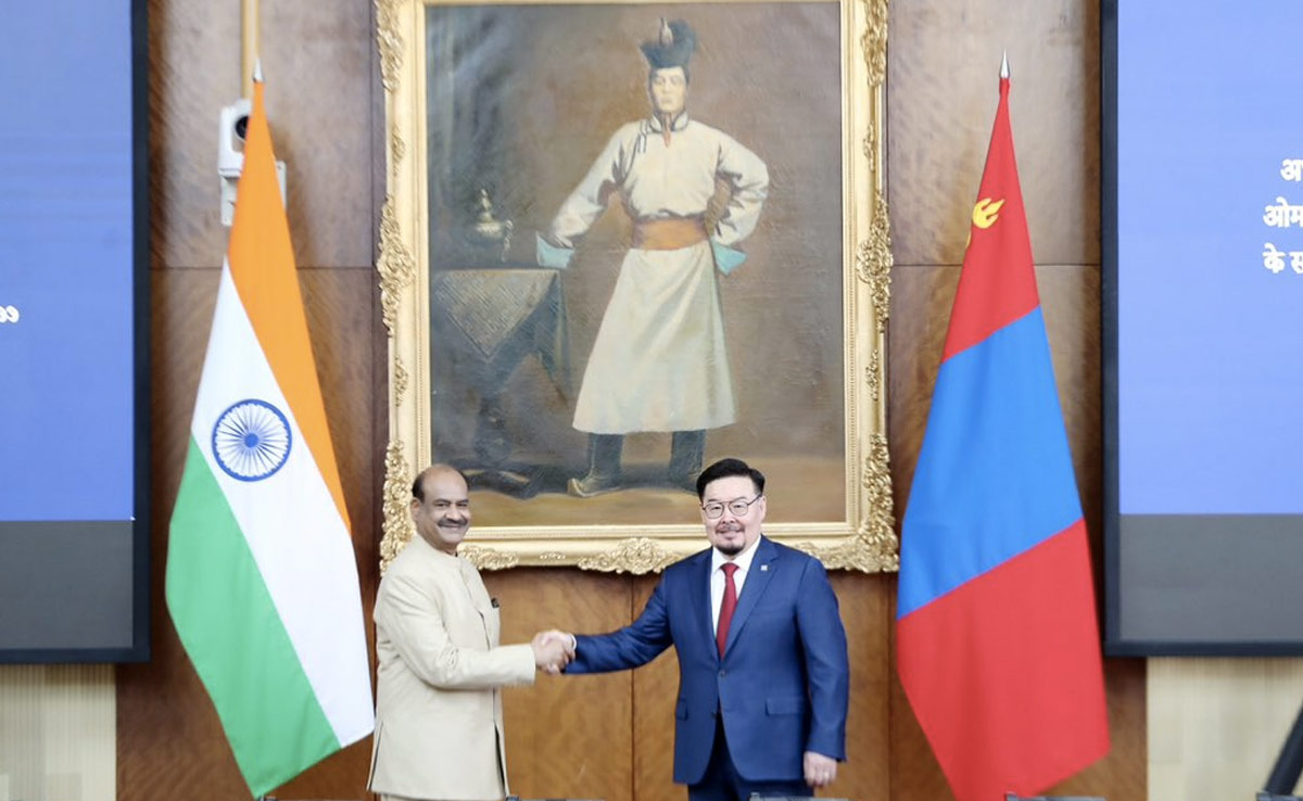लोकसभा अध्यक्ष ओम बिरला ने मंगोलिया के सांसदों और अधिकारियों को भारत में प्रशिक्षण देने की पेशकश की