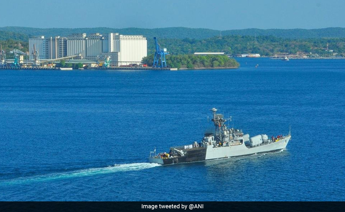 Indian Ship Arrives In Lanka To Enhance Interoperability Between 2 Navies