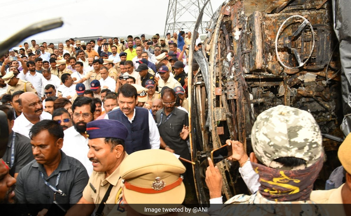 "They Were Sleeping": 25 Dead As Bus Catches Fire On Maharashtra Expressway