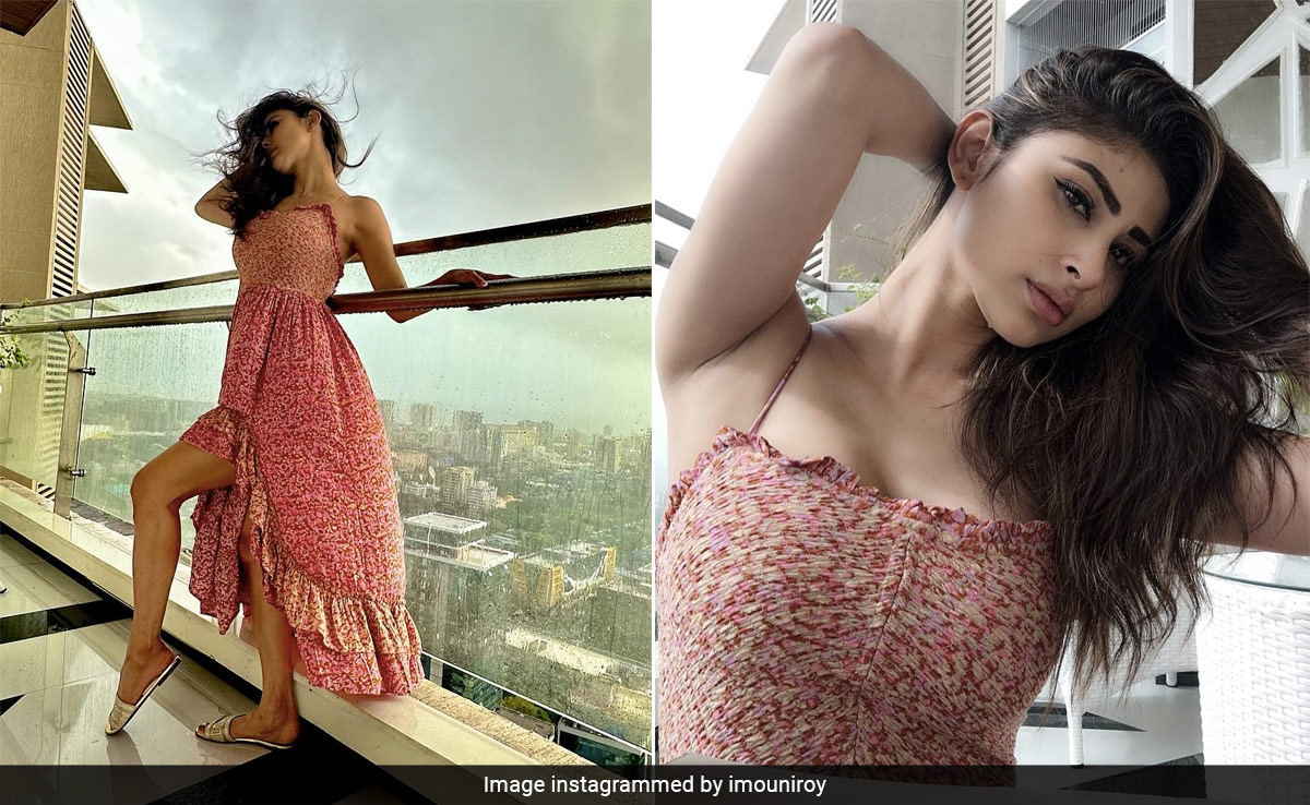Mouni Roy In A Breezy Printed Maxi Dress Is Radiating Monsoon Magic In Mumbai