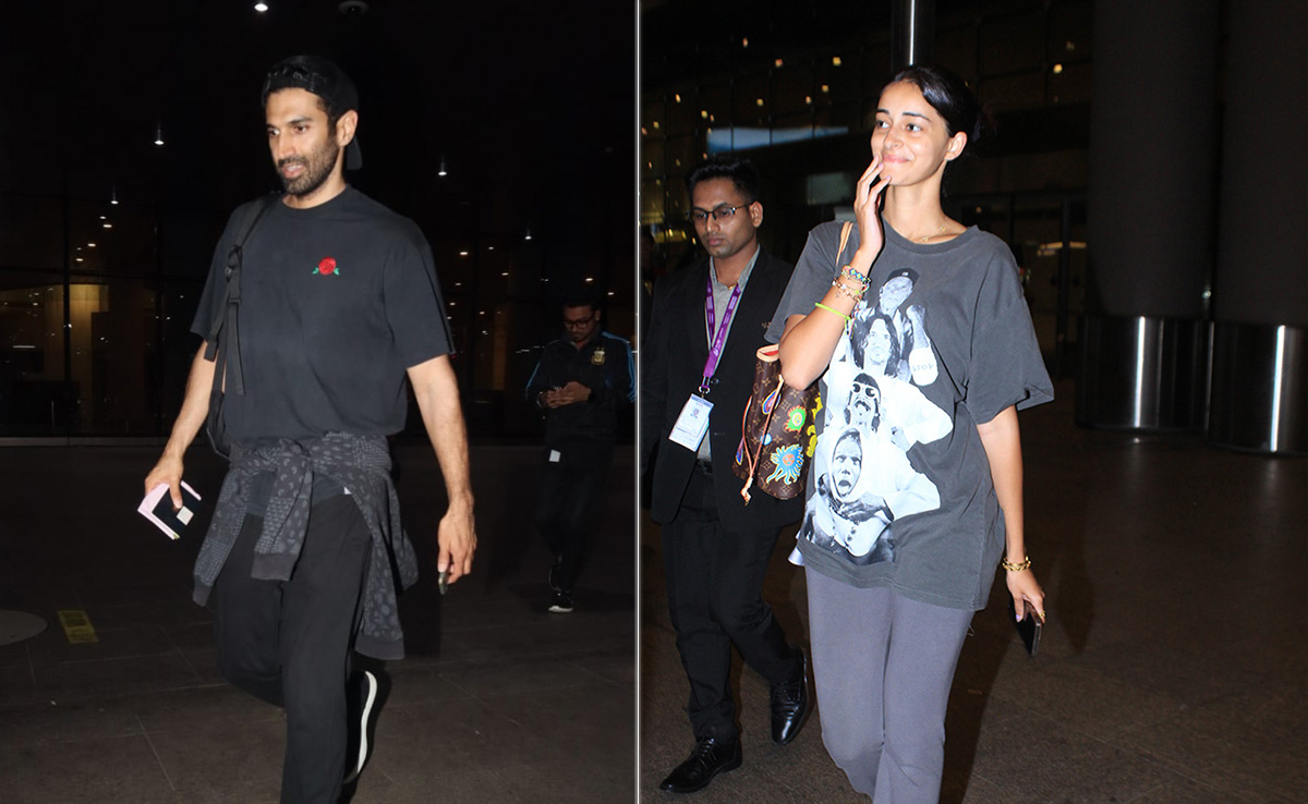 Rumoured Couple Ananya Panday And Aditya Roy Kapur's Post-Vacay Mood - See Airport Pics