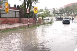 Waterlogging At Supreme Court As Authorities Try To Fix Drain Breach Waterlogging At Supreme Court As Authorities Try To Fix Drain Breach