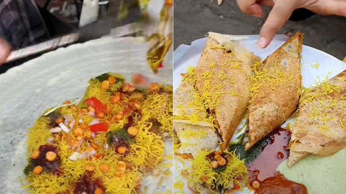 Dosa With Sev Puri Filling? Here's The Latest Foodie Nightmare Making Rounds Online