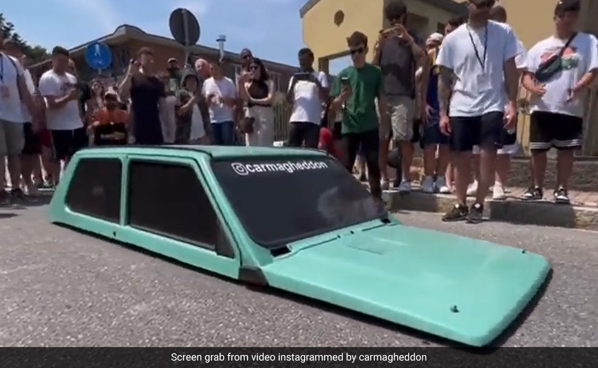 Watch: "World's Lowest Car" With No Doors And Tyres Leaves Internet Appalled