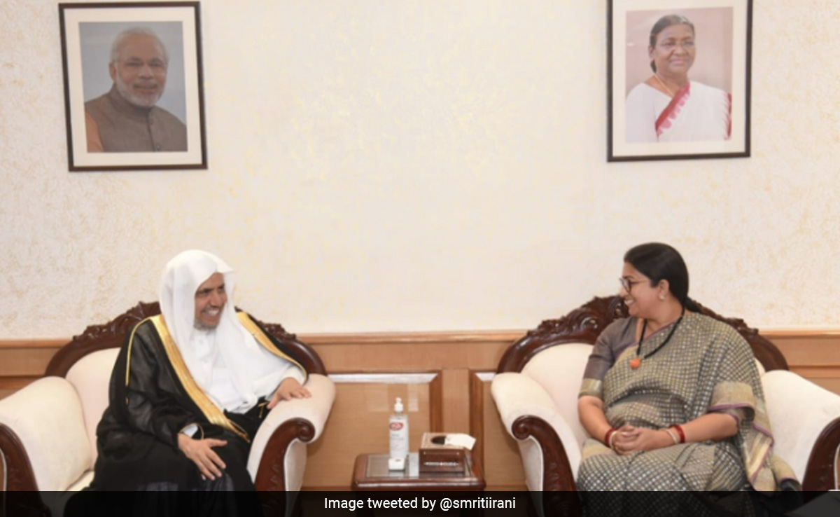 "Was Elated To Receive Appreciation For...": Union Minister Smriti Irani After Meeting Secretary General Of Muslim World League