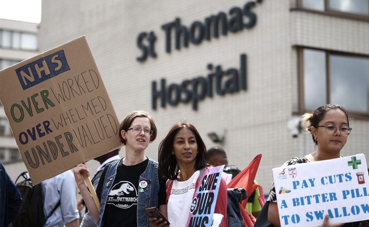 Doctors Stage Biggest Walkout In UK Health Service History