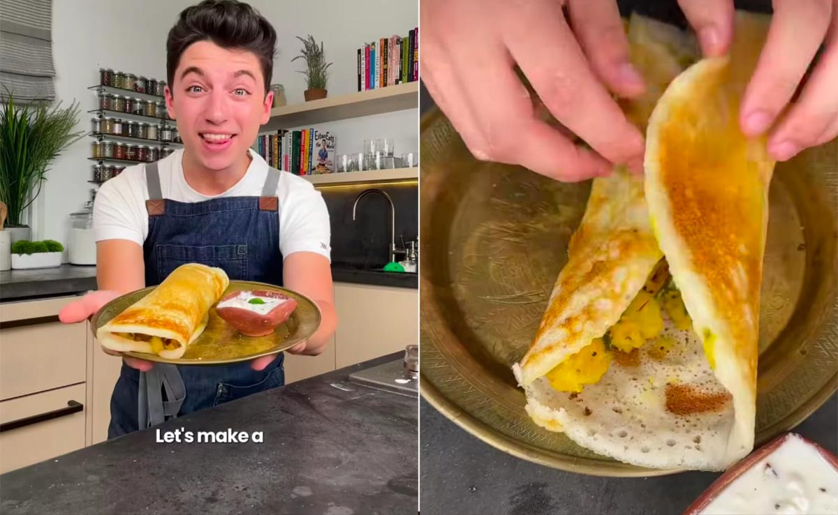 Watch: US Blogger Makes Traditional Masala Dosa At Home, Foodies Approve