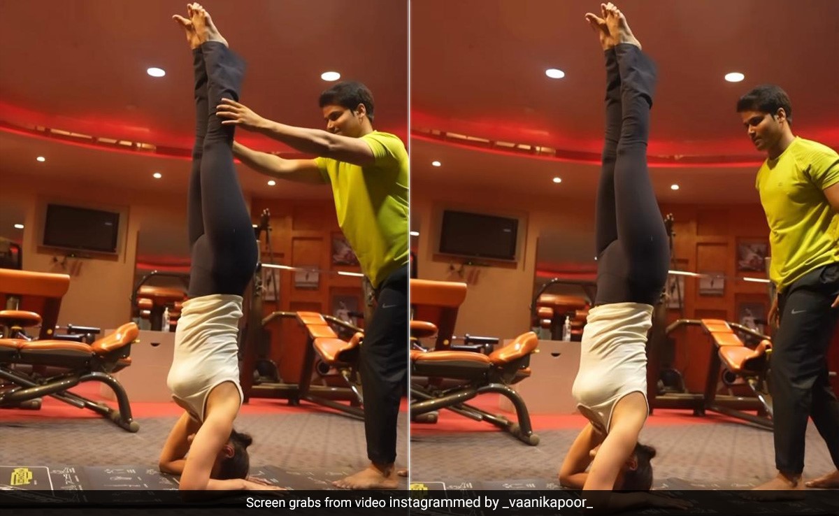 Vaani Kapoor's "Almost" Perfect Headstand Stands The Perfect Chance For Our Weekend Fitness Motivation