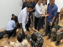 Mob Surrounds Meghalaya Chief Minister's Office, 5 Injured In Attack Mob Surrounds Meghalaya Chief Minister's Office, 5 Injured In Attack