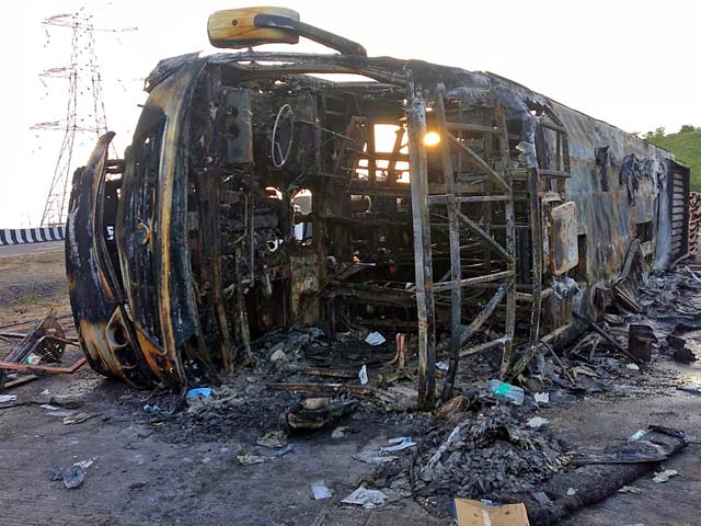 "They Were Sleeping": 25 Dead As Bus Catches Fire On Maharashtra Expressway
