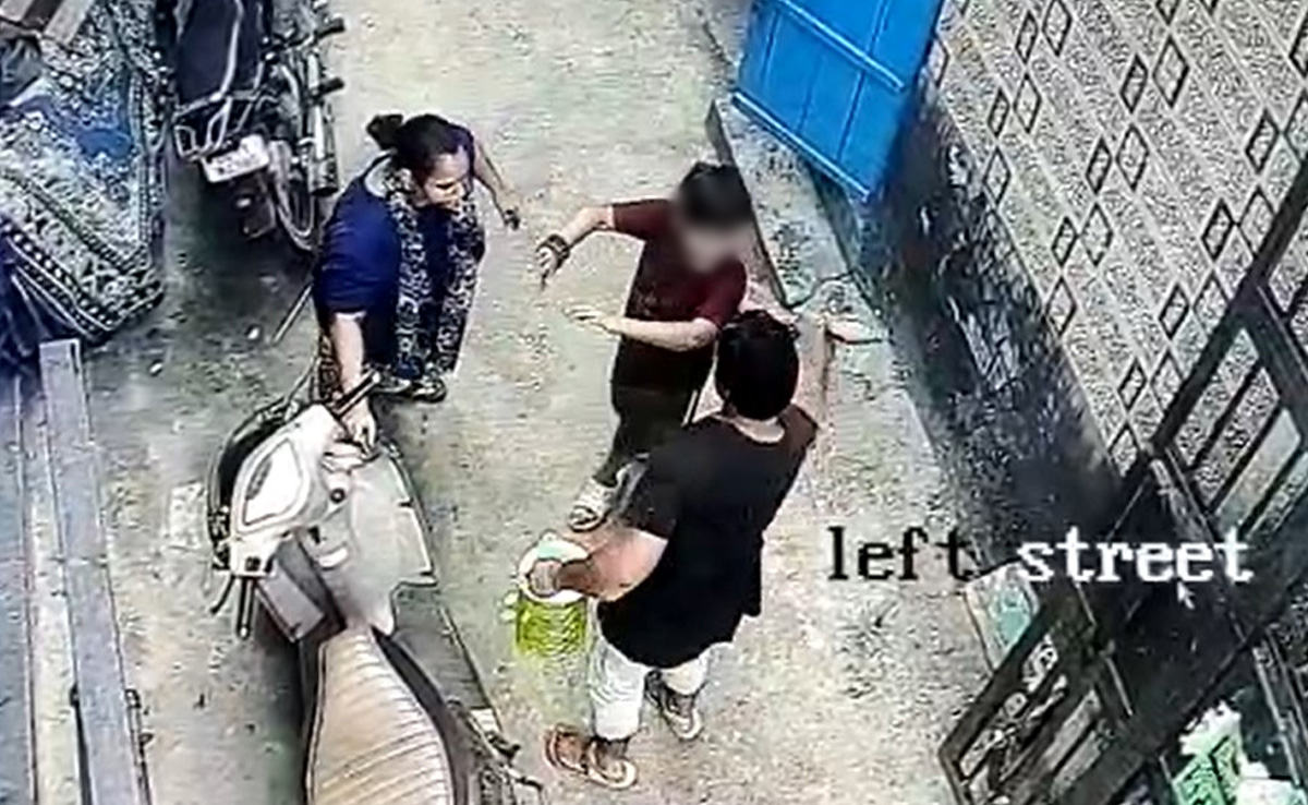 Caught On CCTV: Delhi Woman Slapped Repeatedly During Rent Altercation
