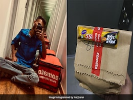 Delivery Executive Gives Chocolates With Orders On His Birthday, Here's With Zomato Did Next Delivery Executive Gives Chocolates With Orders On His Birthday, Here's With Zomato Did Next
