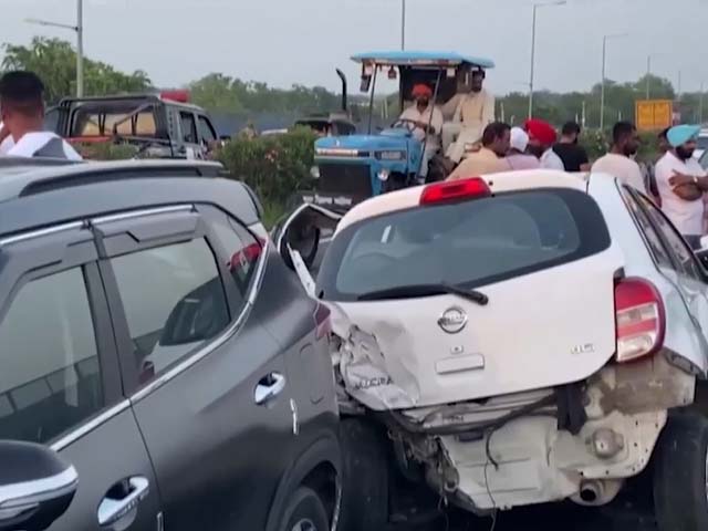 Several Injured In Multi-Vehicle Collision On Punjab Highway