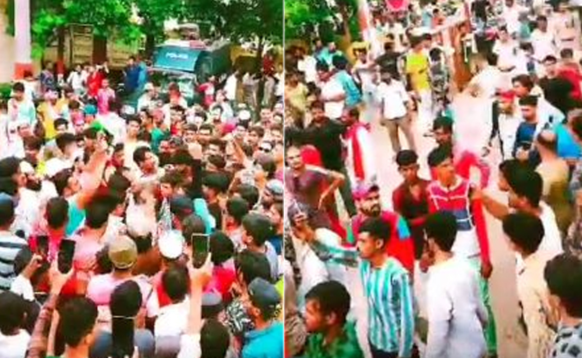 Vidisha News : सोशल मीडिया पर विवादित पोस्ट डालने को लेकर एक समुदाय ने किया थाने का घेराव