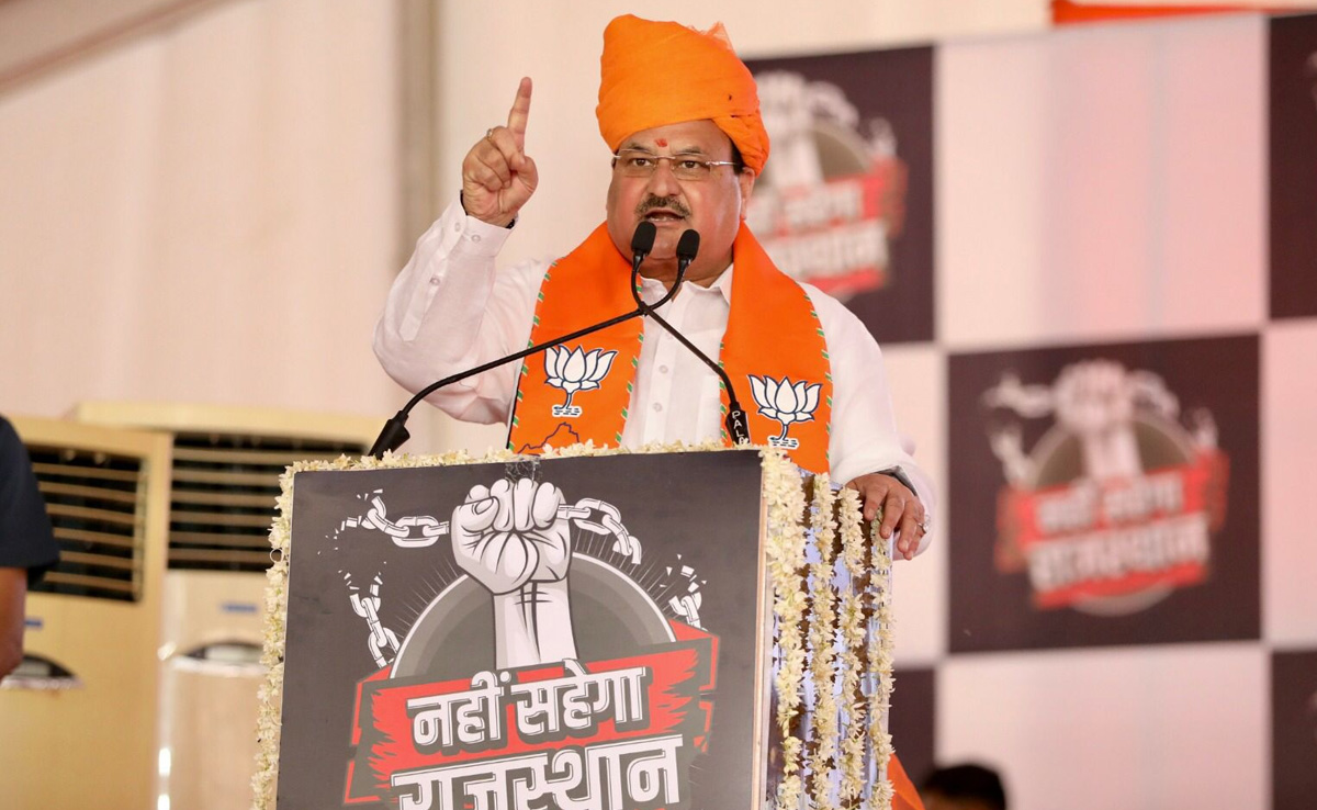 BJP अध्यक्ष जेपी नड्डा ने सोशल मीडिया पर चुनाव प्रचार के लिए शुरू किया 'नहीं सहेगा राजस्थान' अभियान