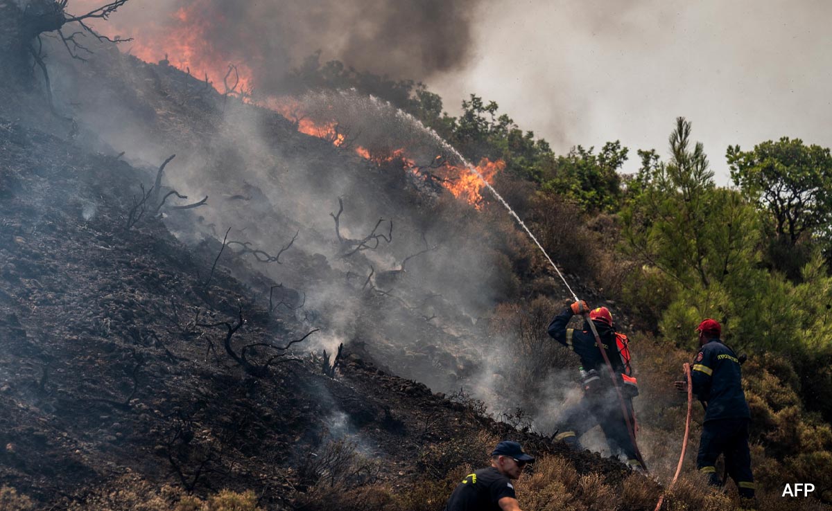 Greece Scrambles To Put Out Wildfires Raging For 2 Weeks Amid Wind Threat