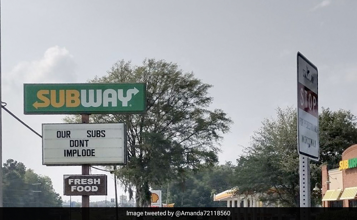 US Subway Outlet Slammed For "Distasteful" Sign On Titan Sub Tragedy