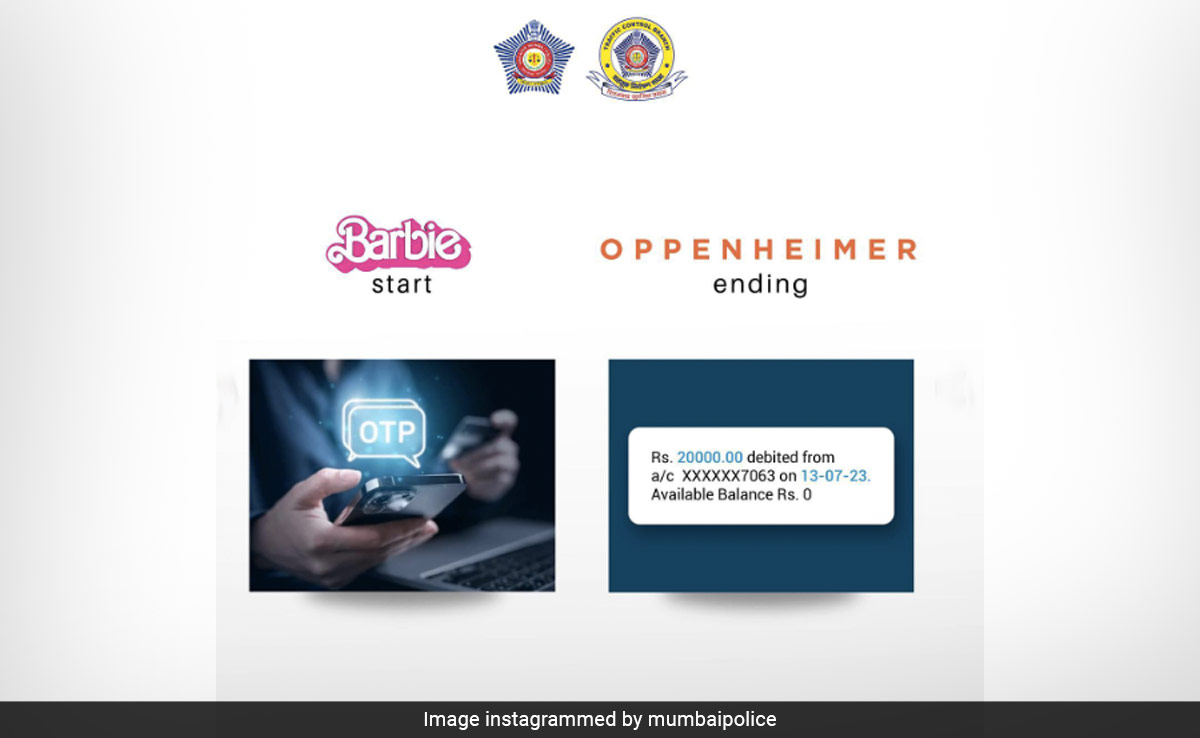 Mumbai Police Joins Barbie, Oppenheimer Meme Madness With Post On Public Safety