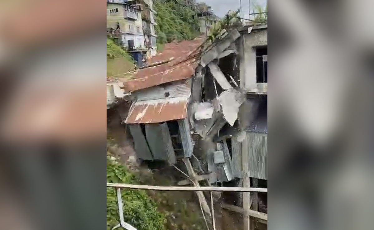Video: There One Second, Gone The Next - Building Collapses In Mizoram